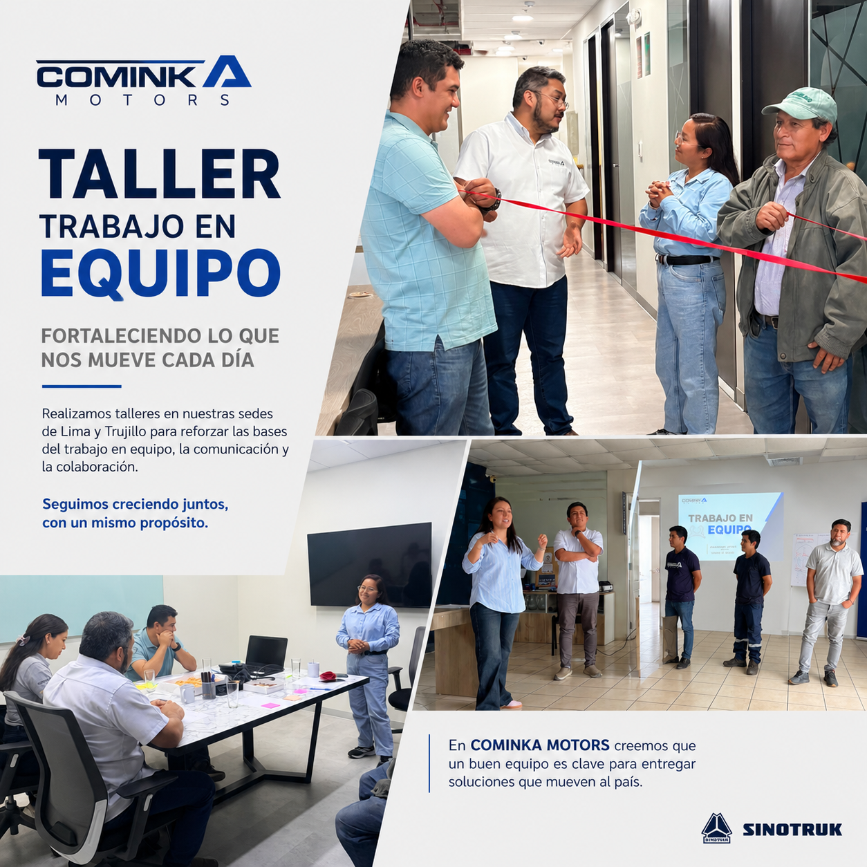 Cominka Motors fortalece el trabajo en equipo con talleres de integración